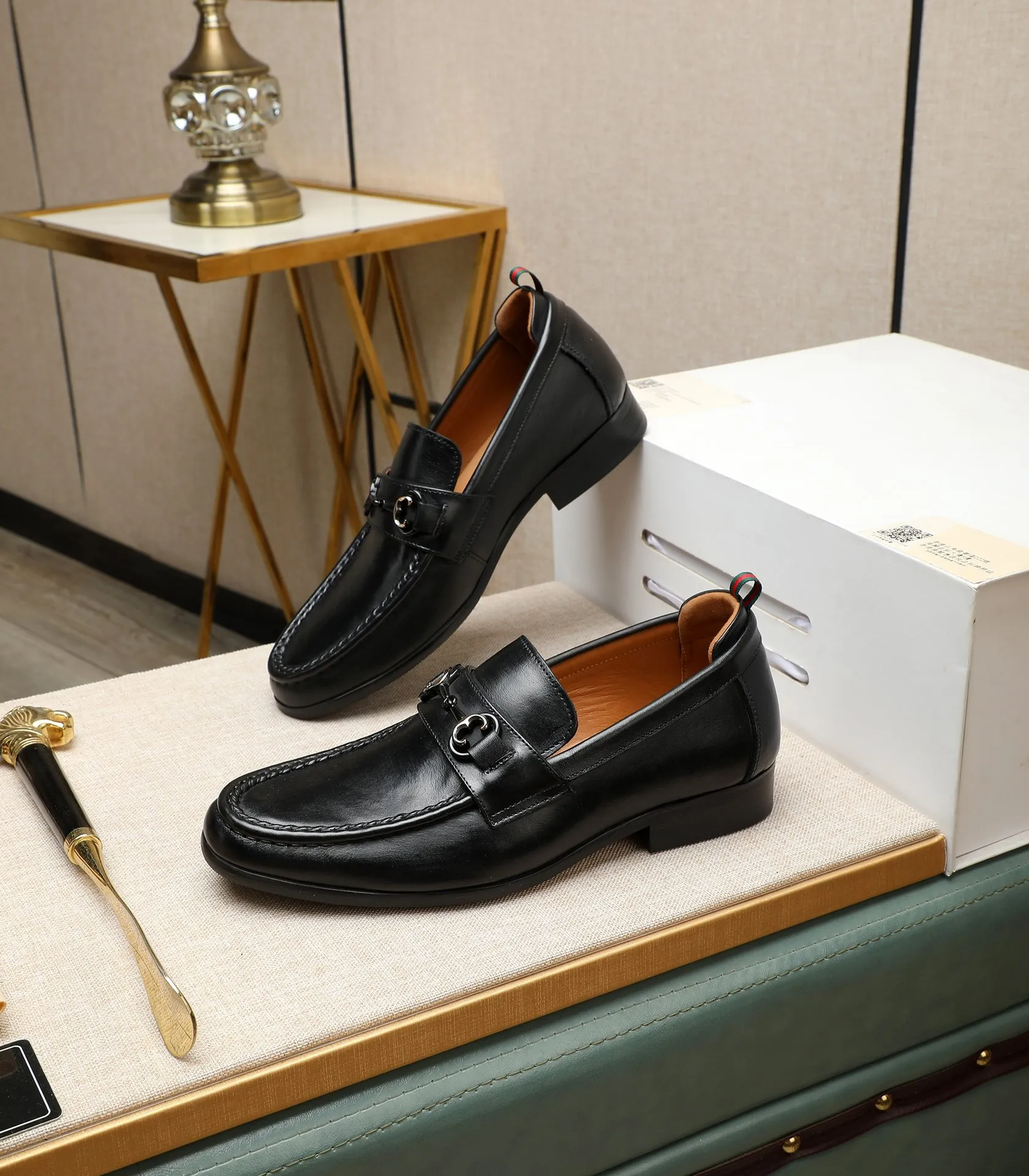 Men's shoes 💰500 📛📛Original (water-dyed cow lining) GUCCI official website formal shoes 🌀 Italian 🇮🇹 imported cowhide ➕ top imported water-dyed cowhide lining 💋 fine handmade original bottom, the real thing looks better when photographed in person Standard size 38-44